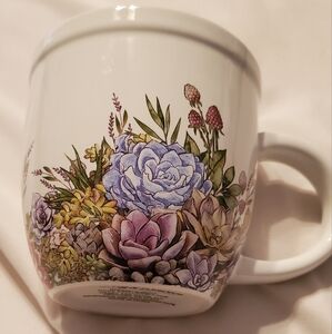 Harry and David Floral Design 16 oz Coffee Mug Microwave Dishwasher Safe